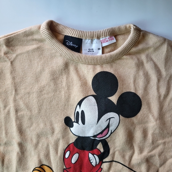 Zara Baby Long Sleeve Disney Mickey Mouse Sweatshirt NWT. - Picture 4 of 4